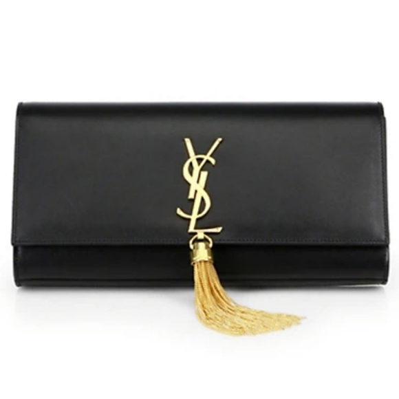 Saint Laurent Handbags - NWT$1750 Saint Laurent YSL Cassandre Tassle Clutch